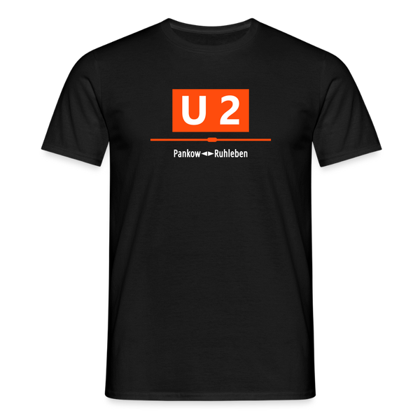 U2 Berlin - Männer Premium T-Shirt - Schwarz