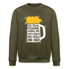 Ick kieke, staune, wunda mir, wie'n kühles Bier jefällt mir hier - Unisex Bio Sweatshirt - Khaki