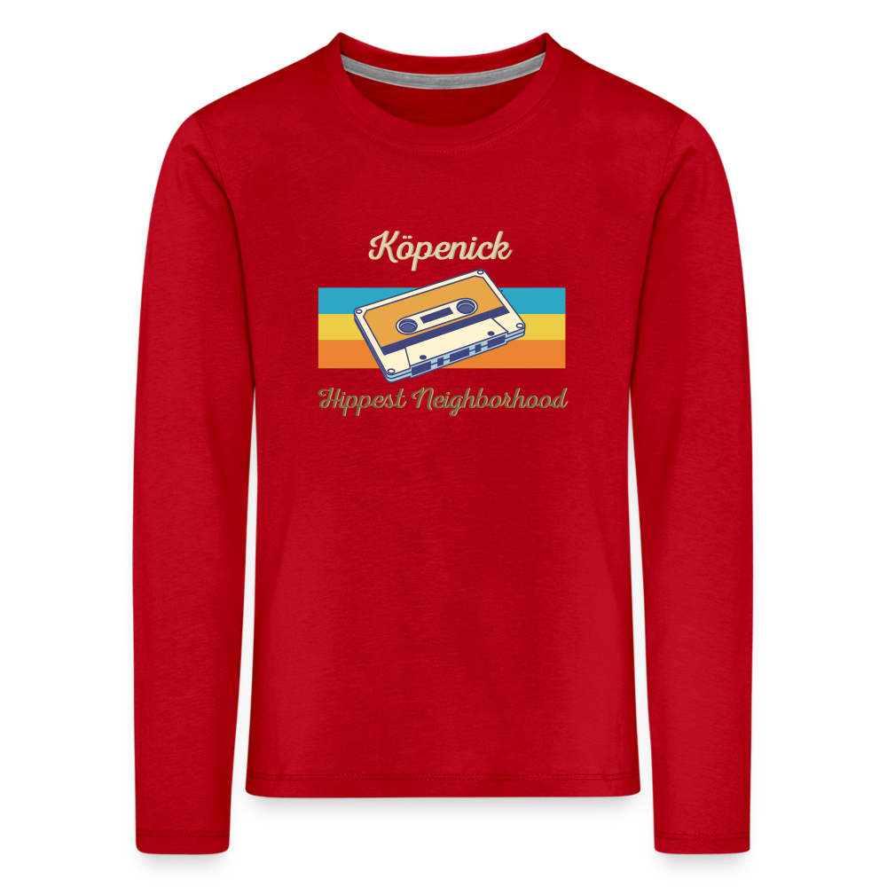 Köpenick Hippest Neighborhood - Kinder Langarmshirt - Rot