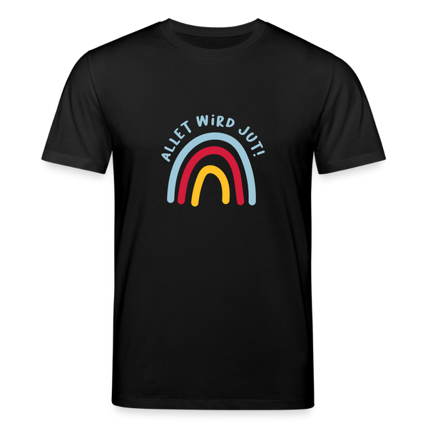 Allet wird jut! - Unisex Bio T-Shirt - Schwarz