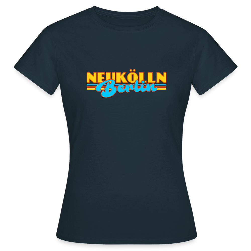 Neukölln Berlin Retro - Frauen Premium T-Shirt - Navy