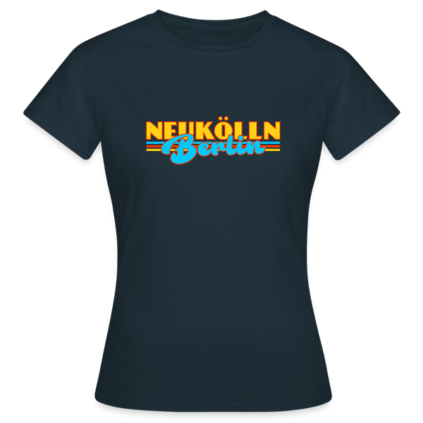 Neukölln Berlin Retro - Frauen Premium T-Shirt - Navy