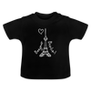 Eiffelturm in Berlin Bonjour - Baby T-Shirt - Schwarz