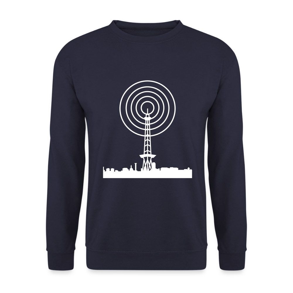 Funkturm im Fokus - Unisex Pullover - Navy