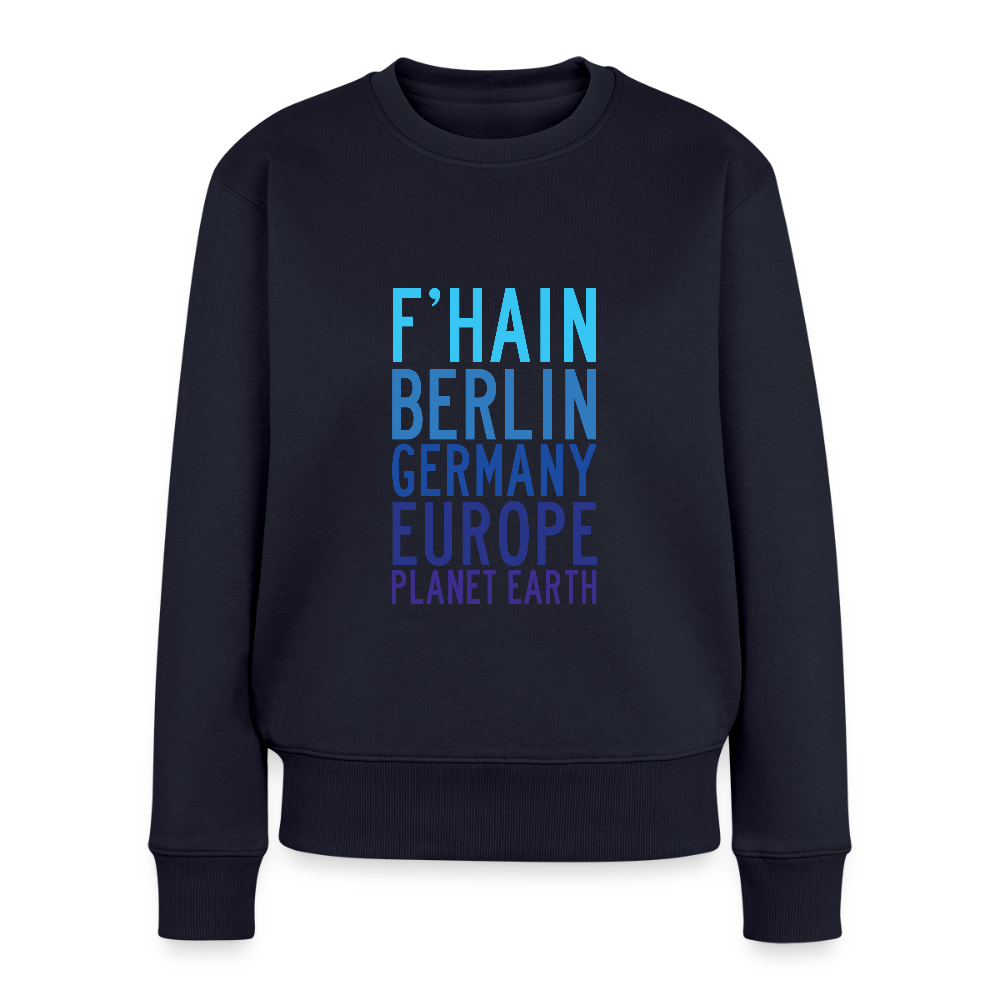 F'hain - Planet Earth - Frauen Premium Pullover - Navy
