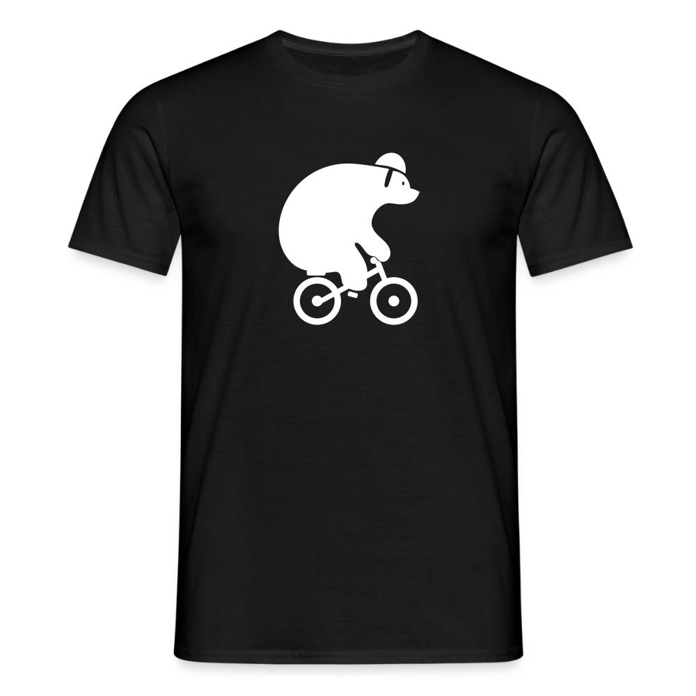 Fahrradbär - Männer Premium T-Shirt - Schwarz
