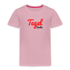 Auf dem Kinder T-Shirt ist das Tegel-Motiv für Berlin zu sehen.