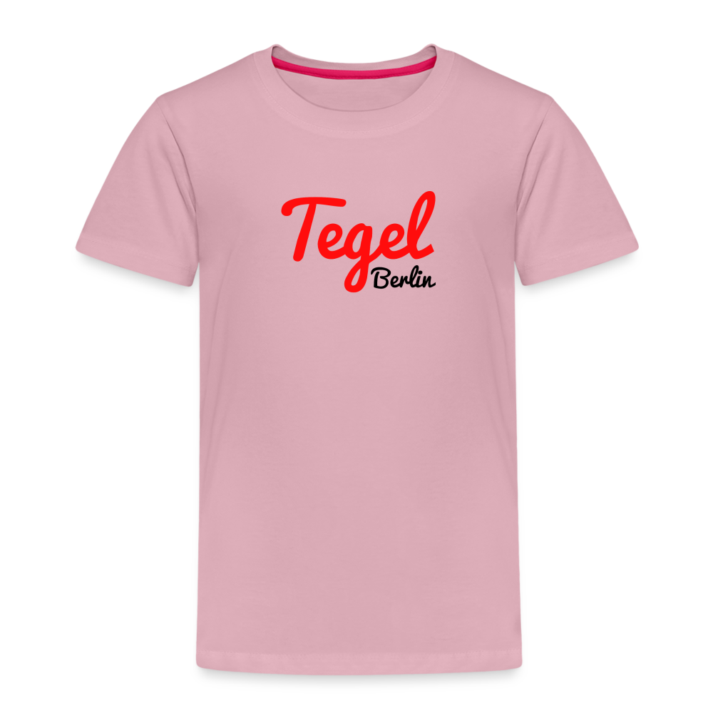 Auf dem Kinder T-Shirt ist das Tegel-Motiv für Berlin zu sehen.