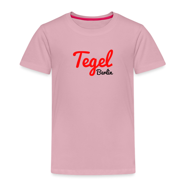 Auf dem Kinder T-Shirt ist das Tegel-Motiv für Berlin zu sehen.