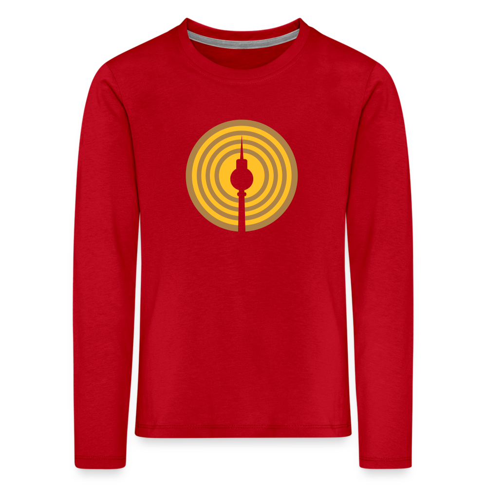 Berlin im Fokus - Kinder Langarmshirt - Rot