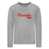 Marzahn Berlin - Kinder Langarmshirt - Grau meliert