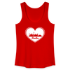 I love Berlin weiß - Frauen Bio Tank Top - Rot