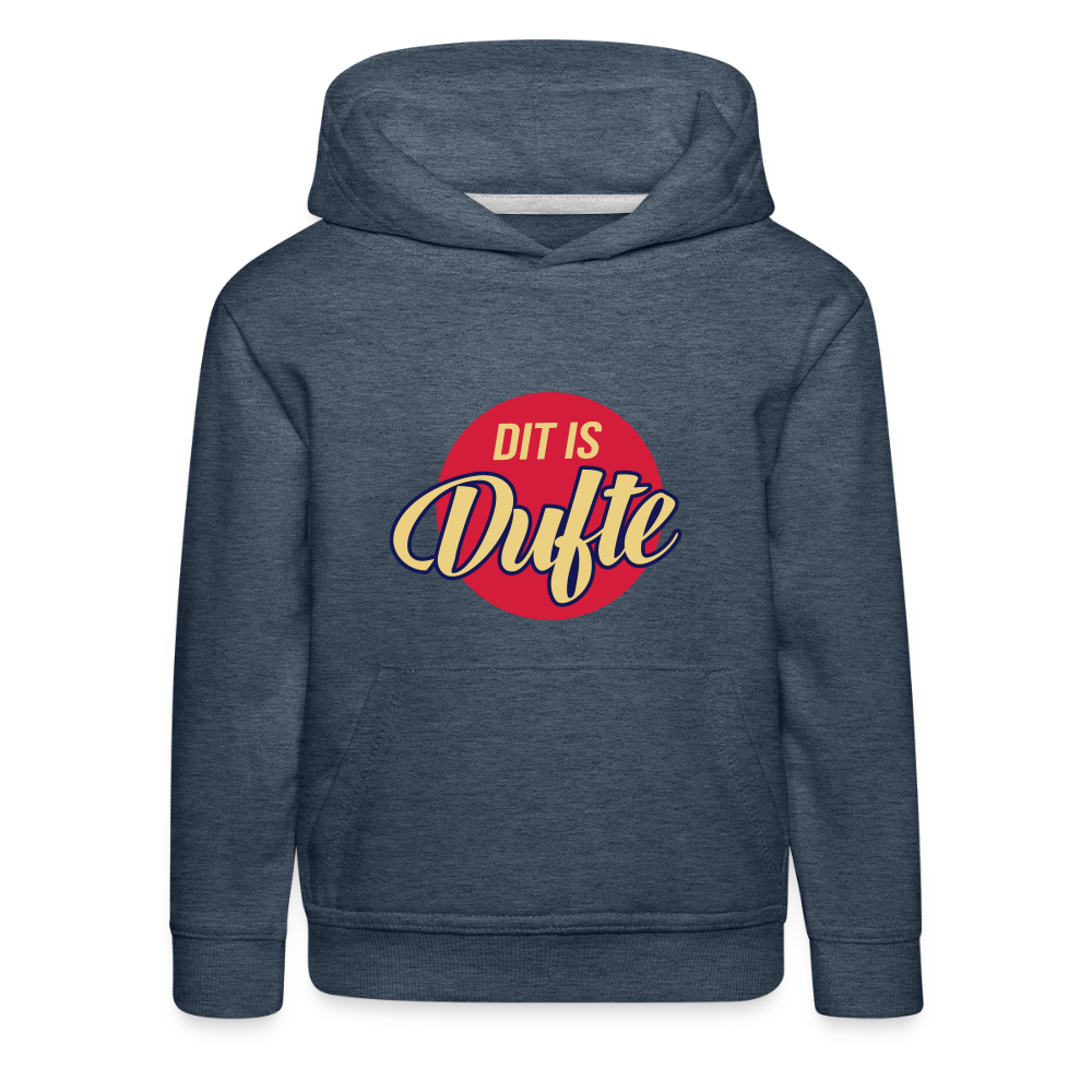 Dit Is Dufte - Kinder Premium Hoodie - Jeansblau