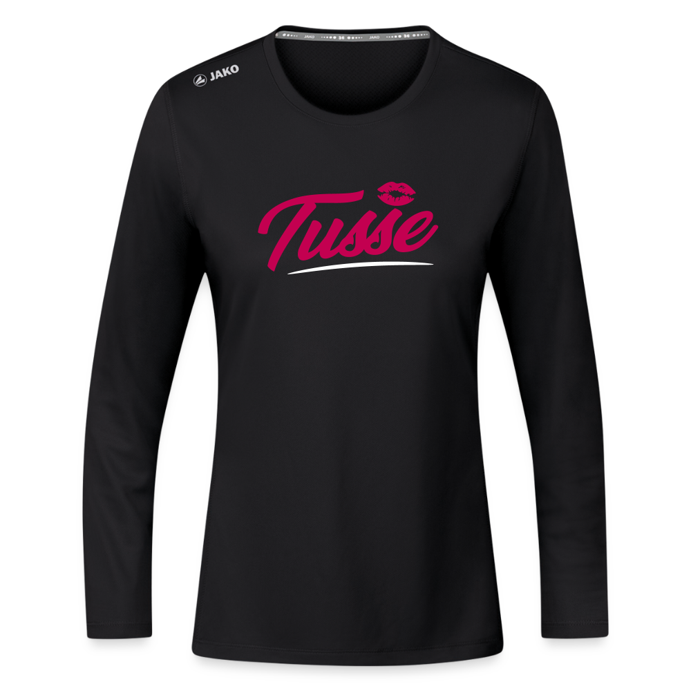 Tusse - Frauen Sport Langarmshirt - Schwarz