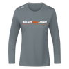 Bin uff Bier-Diät! (schon 3 Tage valorn) - Frauen Sport Langarmshirt - Grau