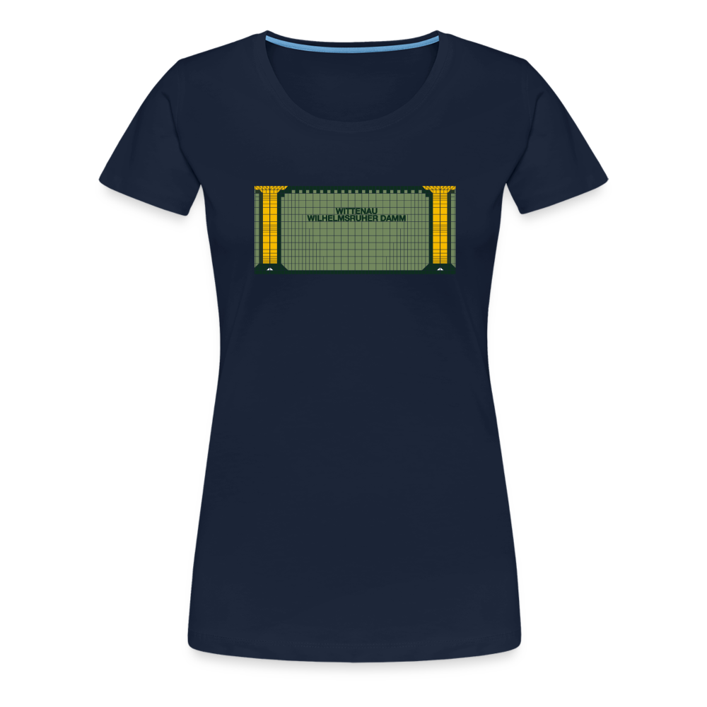 Wittenau Wilhelmsruher Damm - Frauen Premium T-Shirt - Navy