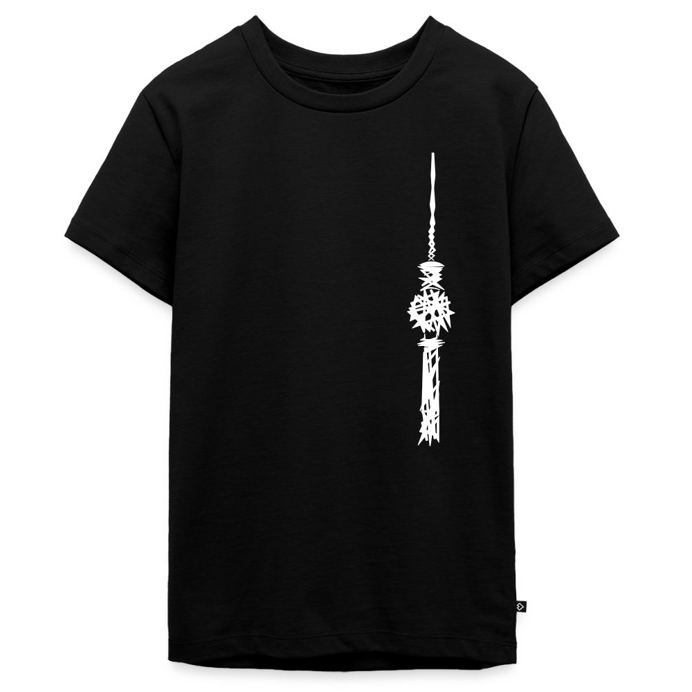 Fernsehturm Zick zack - Teenager Premium T-Shirt - Schwarz