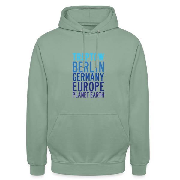 Treptow Planet Earth - Unisex Hoodie - Graugrün