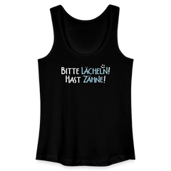Bitte lächeln! Hast Zähne! - Frauen Bio Tank Top
