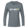 Jeh Weita! - Frauen Sport Langarmshirt - Grau