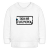 Tach ihr Flitzpiepen - Baby Bio Pullover - Weiß