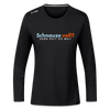 Schnauze voll? Dann halt sie mal! - Frauen Sport Langarmshirt - Schwarz
