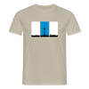 Berliner Skyline in Streifen - Männer Premium T-Shirt - Sandbeige