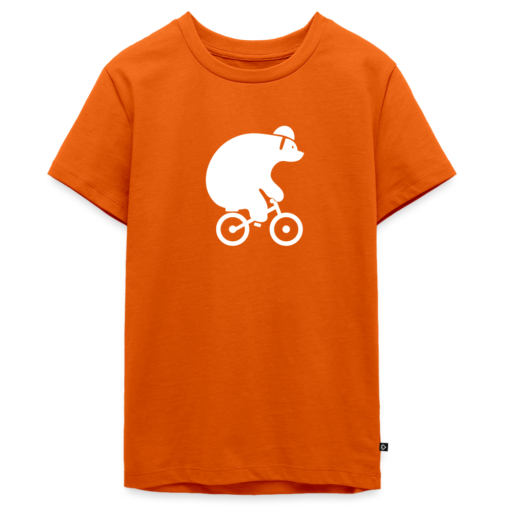 Fahrradbär - Teenager Premium T-Shirt - Orange