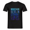 Marzahn Planet Earth - Männer Premium T-Shirt - Schwarz