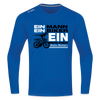 Ein Mann, Ein Biker, Ein Berliner - Männer Sport Langamshirt - Royalblau