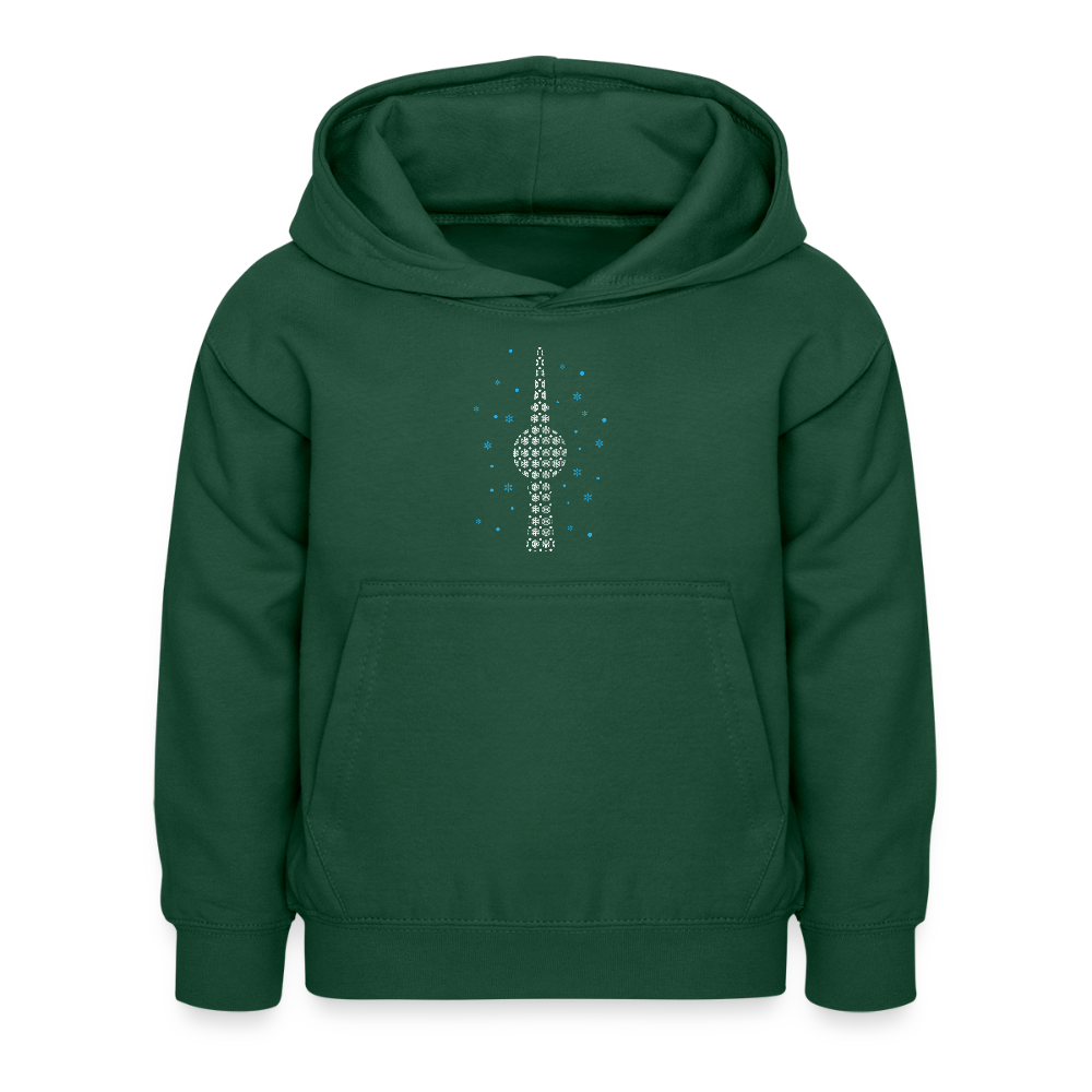 Fernsehchristbaum - Kinder Hoodie - Flaschengrün