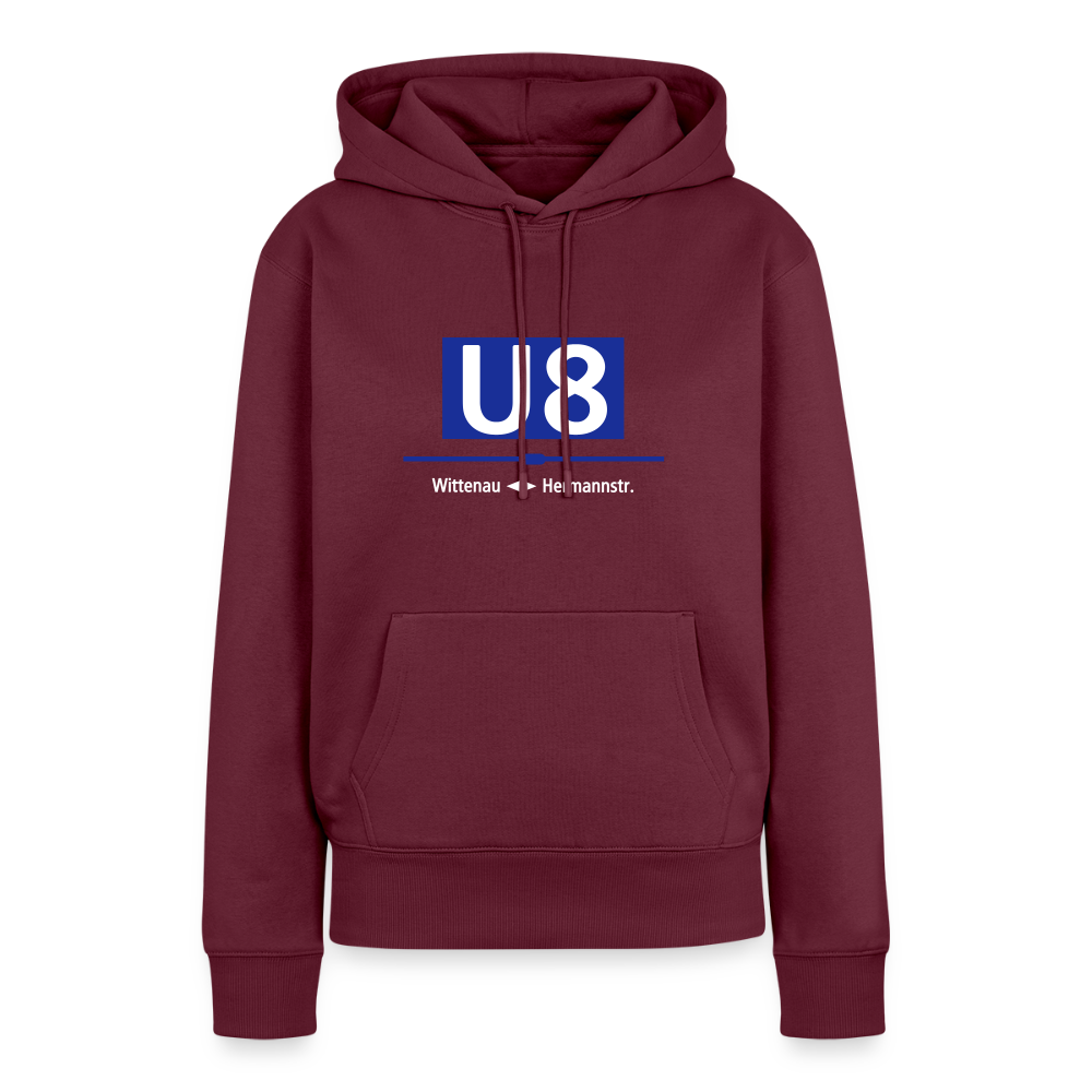 U8 - Frauen Premium Hoodie - Burgunderrot