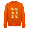 Bären Yoga - Unisex Bio Sweatshirt - Tieforange
