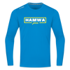 hamwa - Männer Sport Langamshirt - Saphirblau