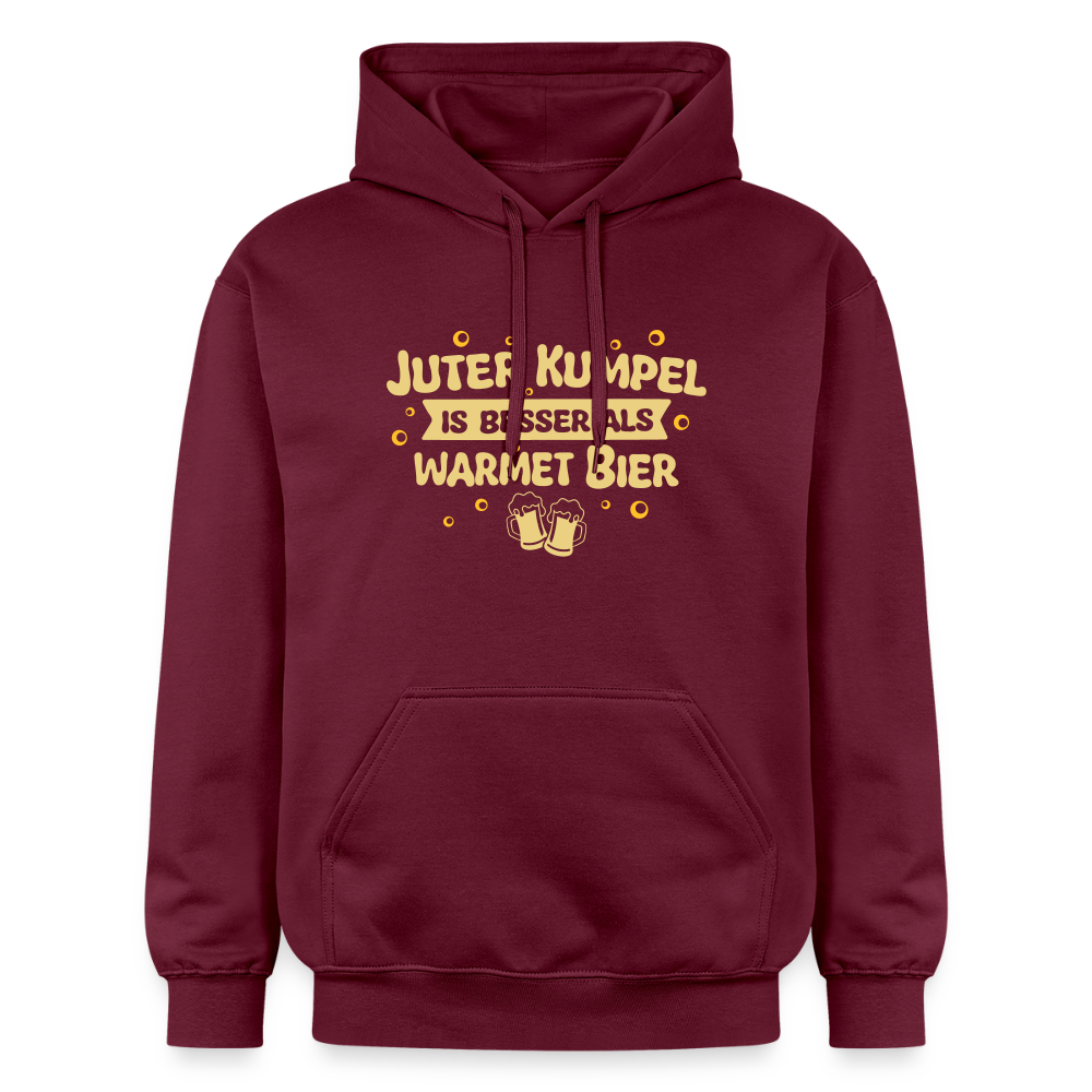 Juter Kumpel ist besser als warmet Bier - Hoodie - Maroon