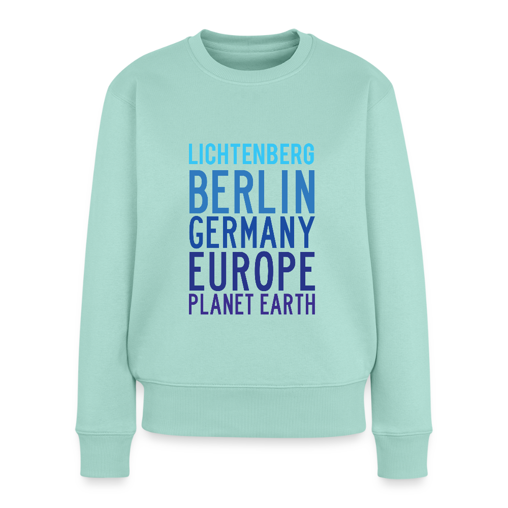 Lichtenberg Planet Earth - Frauen Premium Pullover - Mint 