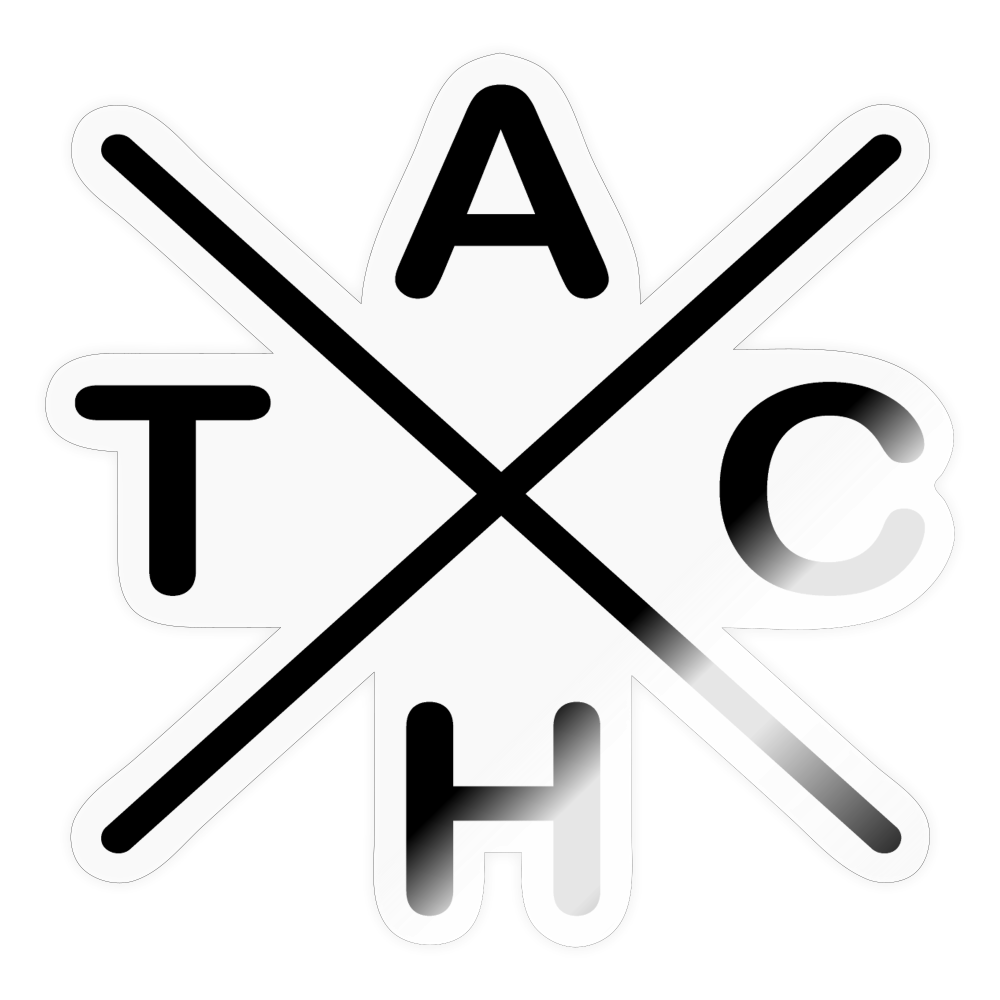 Tach X - Aufkleber - Transparent glänzend