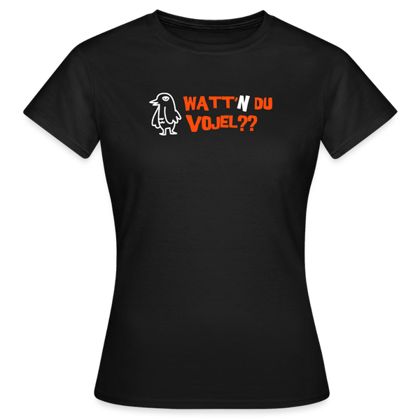 Watt'n du Vojel - Frauen Premium T-Shirt - Schwarz