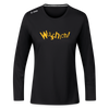 Wuschich! - Frauen Sport Langarmshirt - Schwarz