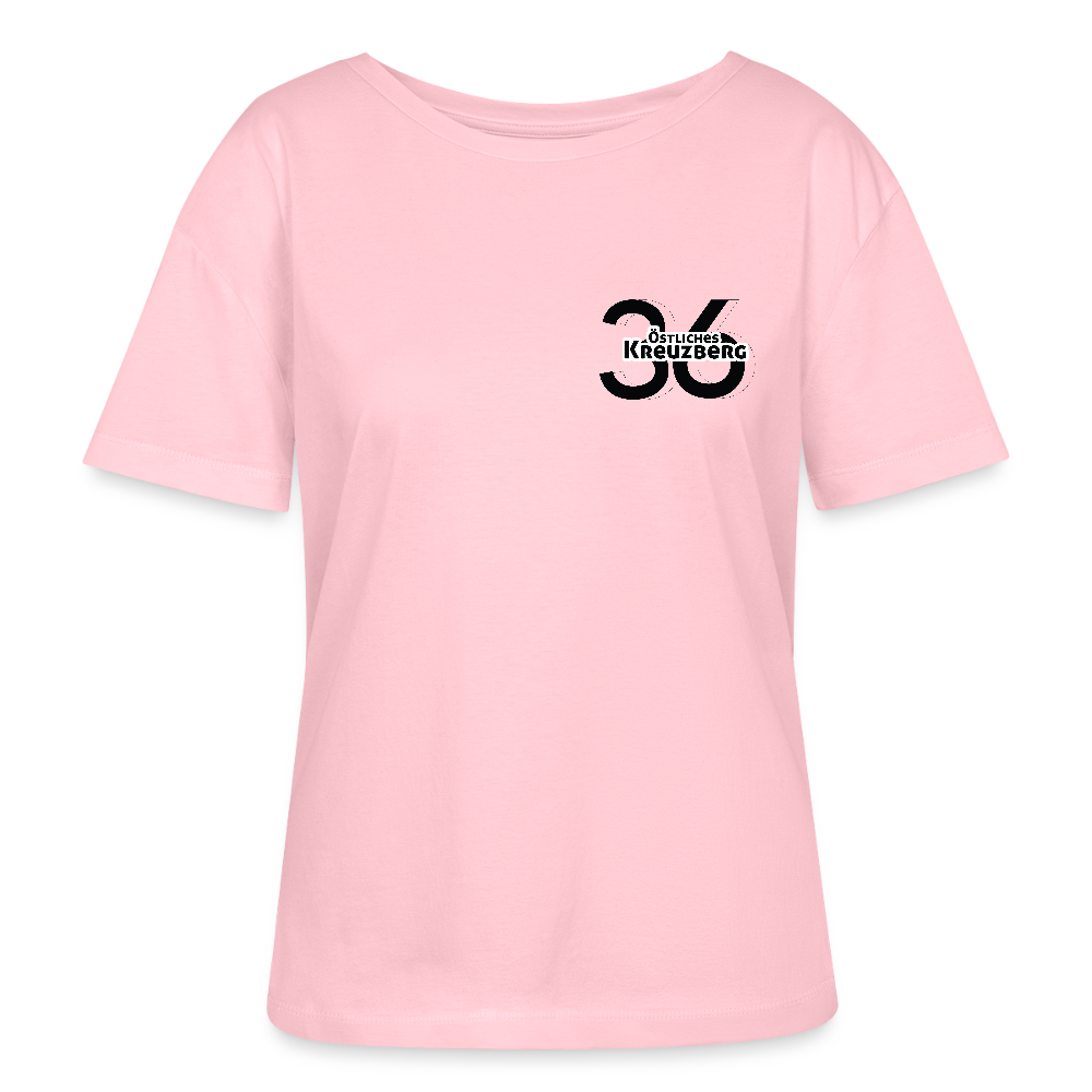 Östliches kreuzberg - Relaxed Rundhals Frauen Bio-T-Shirt - Hellrosa