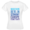 Marzahn Planet Earth - Frauen Premium T-Shirt - Weiß