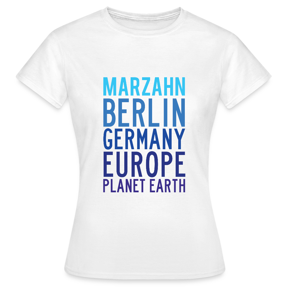 Marzahn Planet Earth - Frauen Premium T-Shirt - Weiß