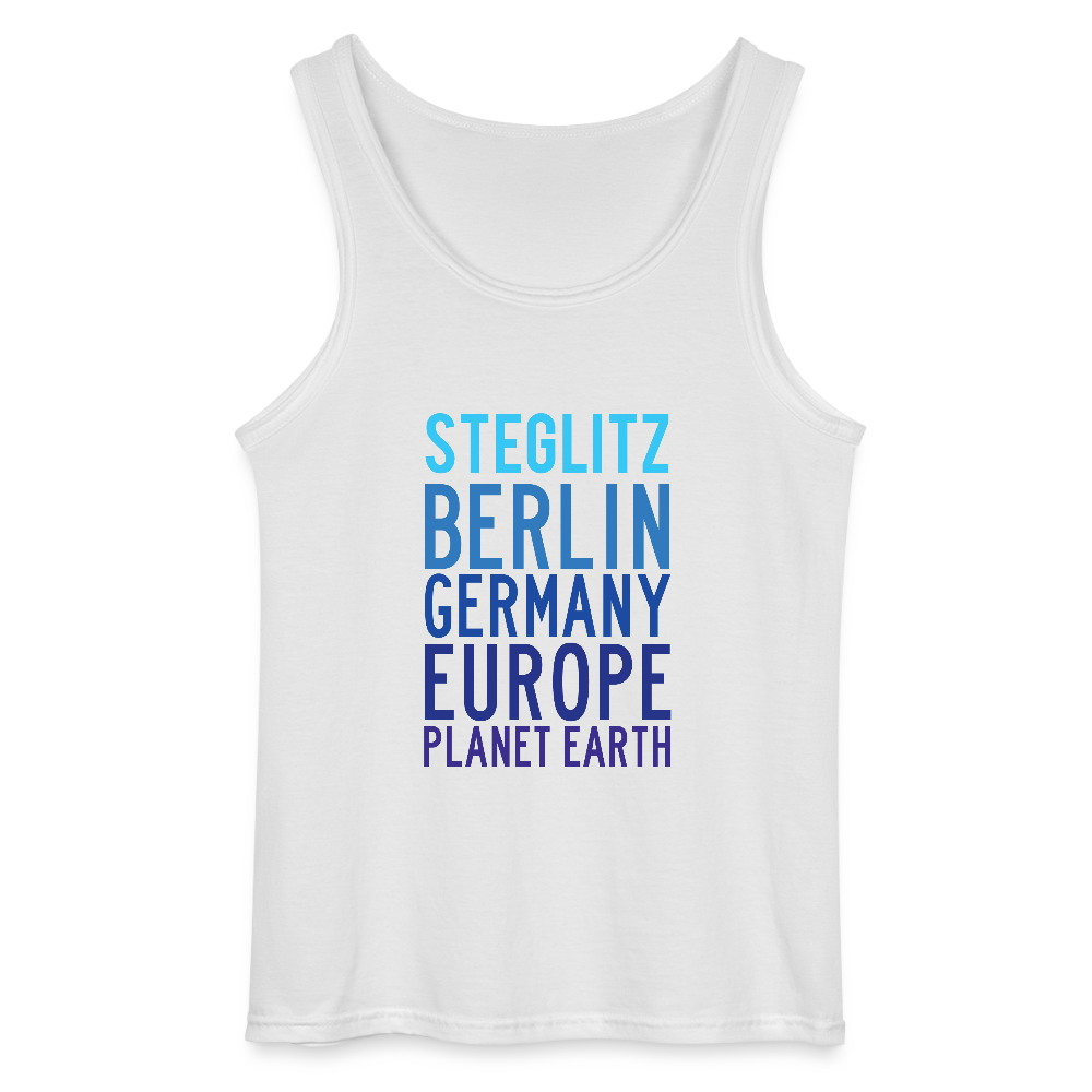 Steglitz Planet Earth - Männer Tank Top - Weiß