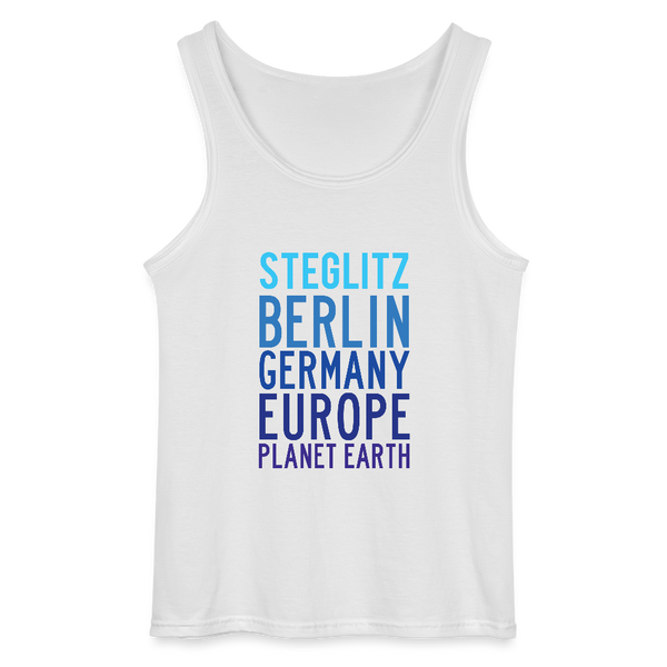Steglitz Planet Earth - Männer Tank Top - Weiß