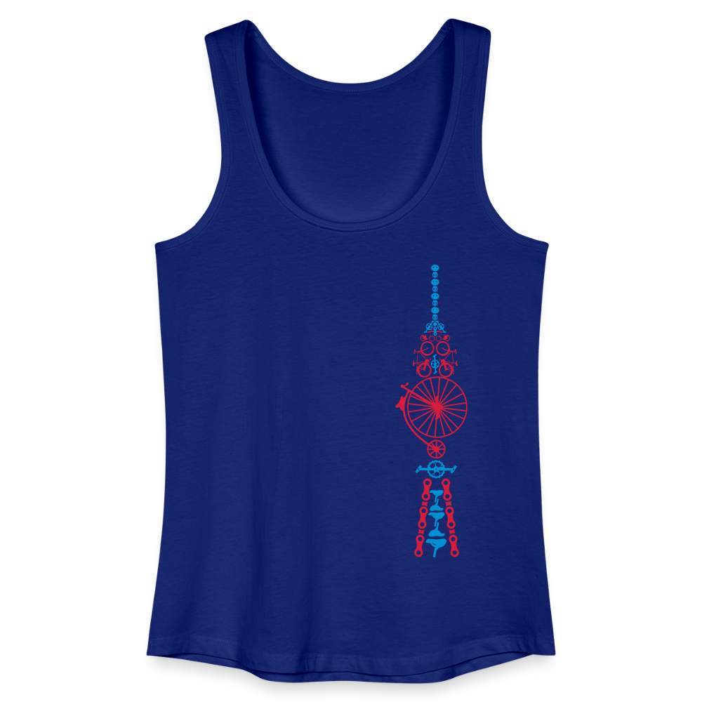 Fernsehturm der Fahrräder - Frauen Bio Tank Top - Königsblau