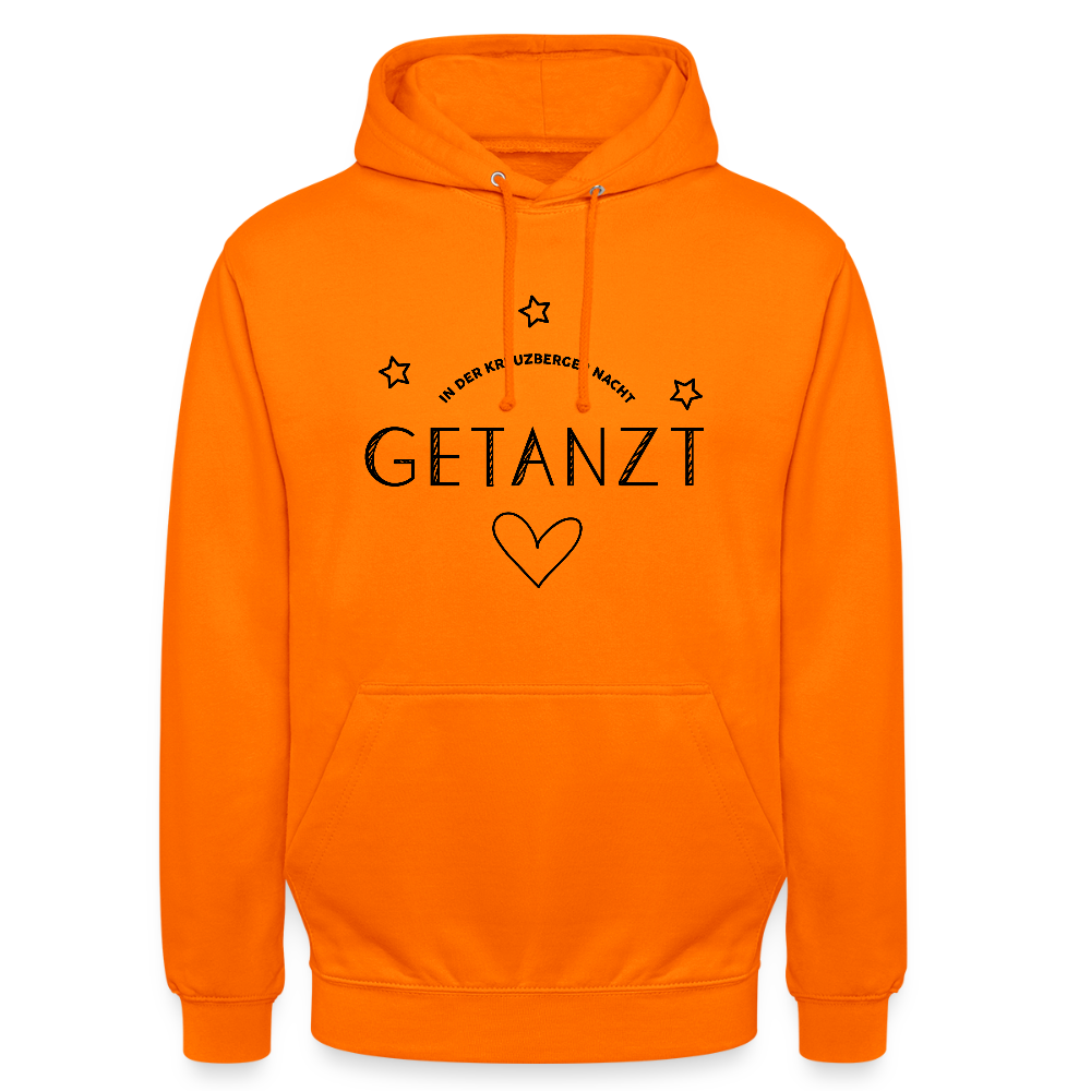 Getanzt in der Kreuzberger Nacht - Unisex Hoodie - Orange