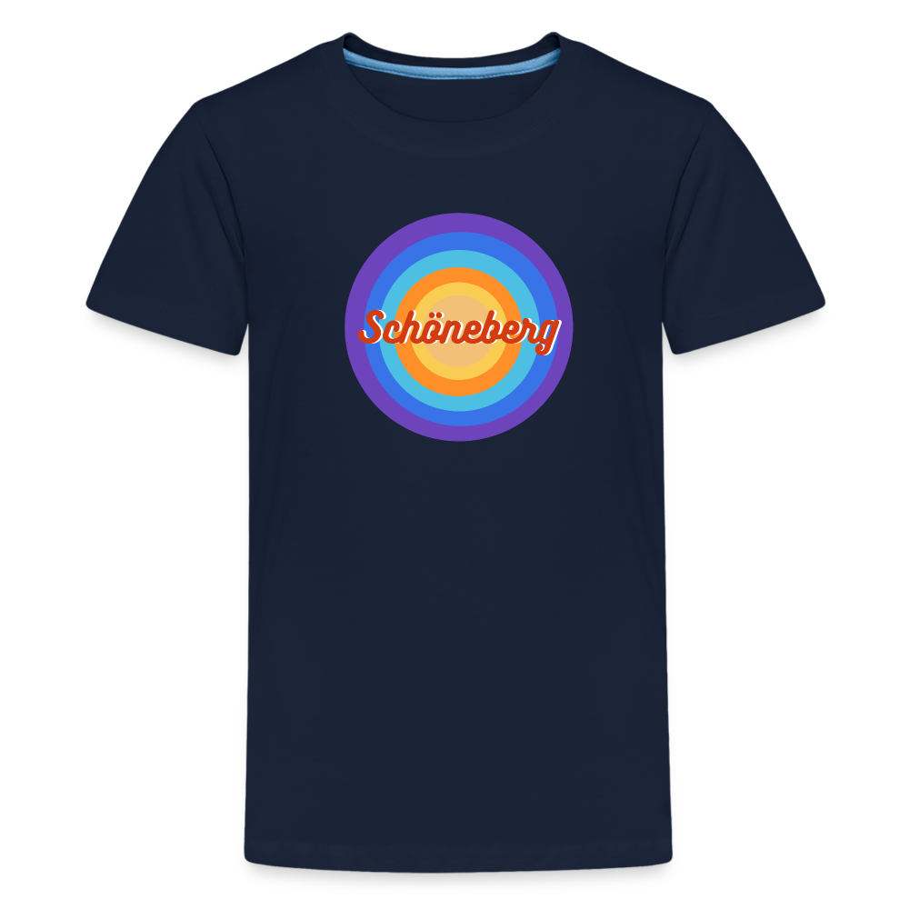 Schöneberg retro - Teenager Premium T-Shirt - Navy