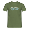Bevor du fragst - Männer Premium T-Shirt - Militärgrün