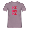 Ick bin Ick! - Männer Premium T-Shirt - Lilagrau