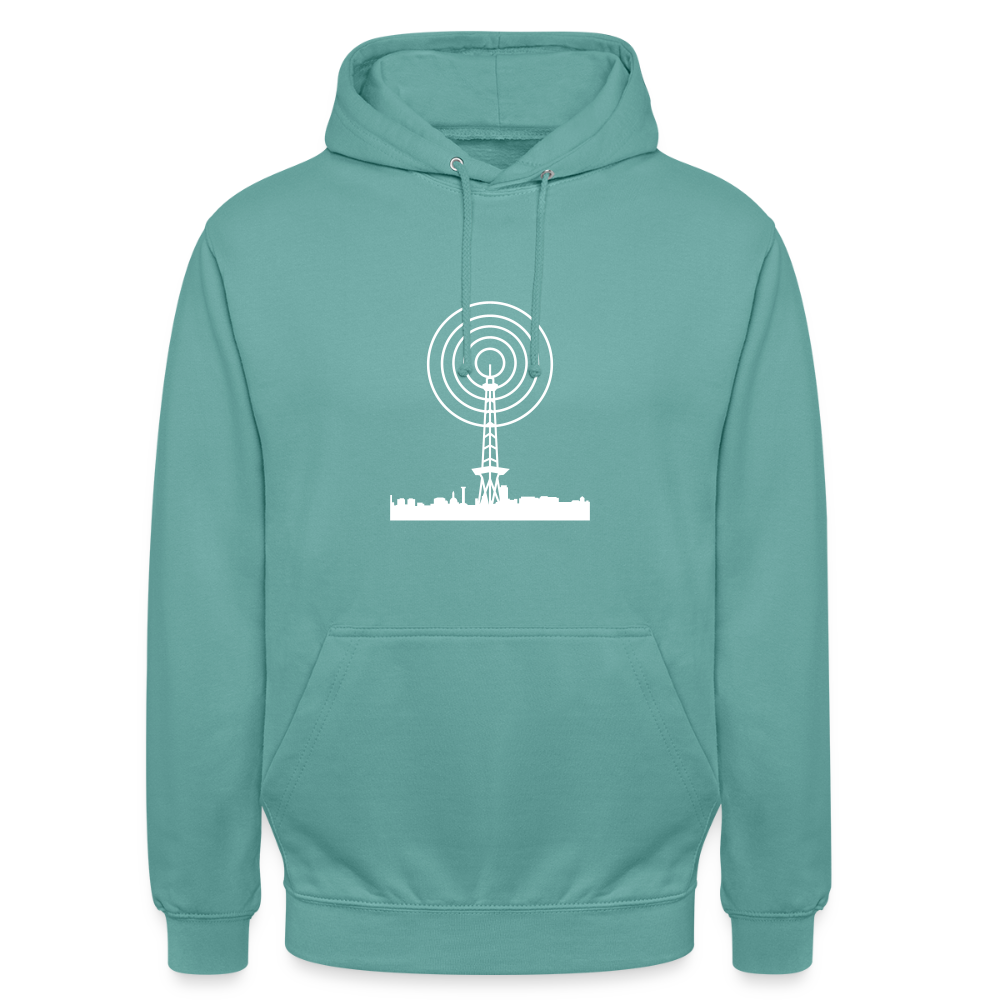 Funkturm im Fokus - Unisex Hoodie - Pastelltürkis